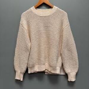 Buck Mason Cream Crew Neck Sweater